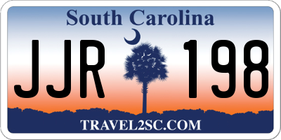 SC license plate JJR198