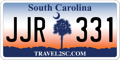SC license plate JJR331