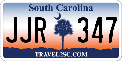 SC license plate JJR347