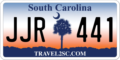 SC license plate JJR441