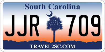 SC license plate JJR709