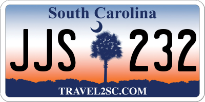 SC license plate JJS232
