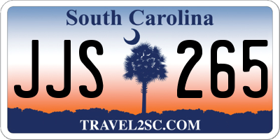 SC license plate JJS265