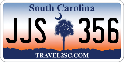 SC license plate JJS356