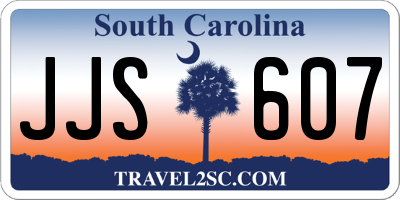 SC license plate JJS607