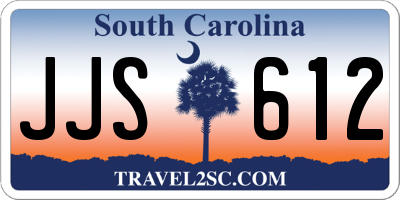 SC license plate JJS612