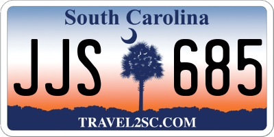 SC license plate JJS685