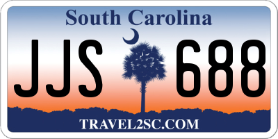 SC license plate JJS688