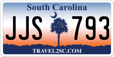 SC license plate JJS793