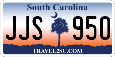 SC license plate JJS950