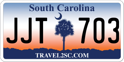 SC license plate JJT703