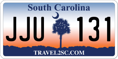 SC license plate JJU131