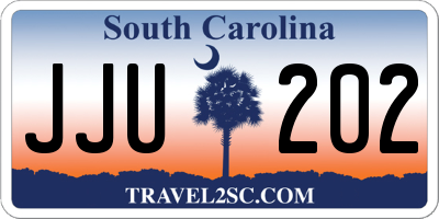 SC license plate JJU202