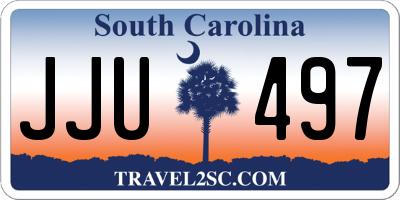 SC license plate JJU497