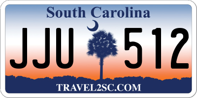 SC license plate JJU512
