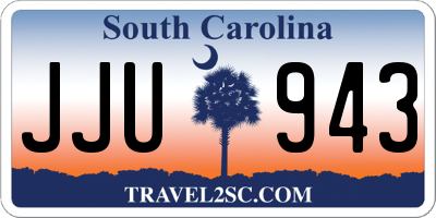 SC license plate JJU943