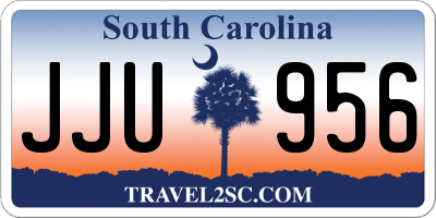 SC license plate JJU956