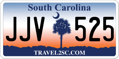 SC license plate JJV525