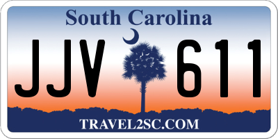 SC license plate JJV611