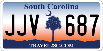 SC license plate JJV687