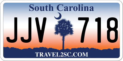 SC license plate JJV718