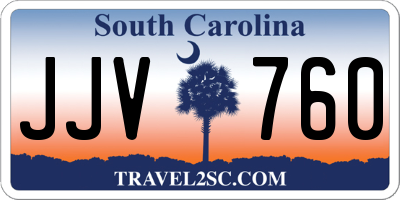 SC license plate JJV760