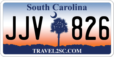 SC license plate JJV826