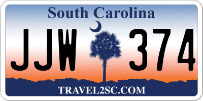 SC license plate JJW374