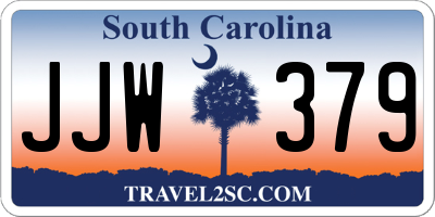 SC license plate JJW379