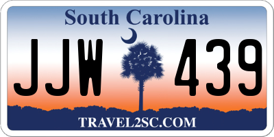SC license plate JJW439