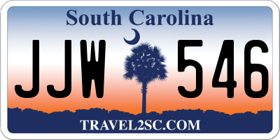SC license plate JJW546
