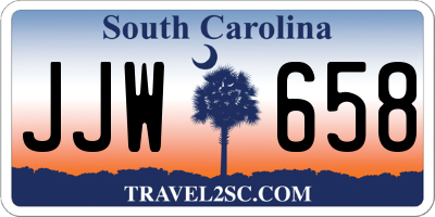 SC license plate JJW658