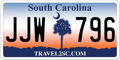 SC license plate JJW796