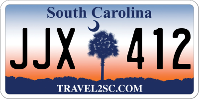 SC license plate JJX412