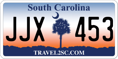 SC license plate JJX453
