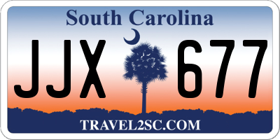 SC license plate JJX677