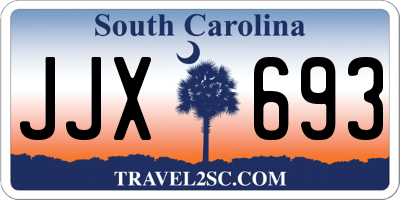 SC license plate JJX693