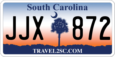 SC license plate JJX872