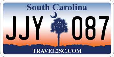 SC license plate JJY087