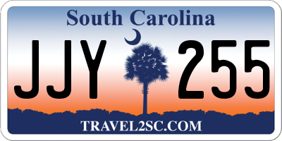 SC license plate JJY255