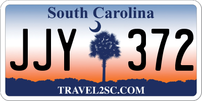 SC license plate JJY372