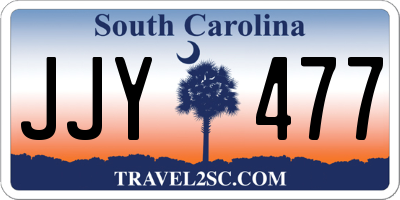 SC license plate JJY477