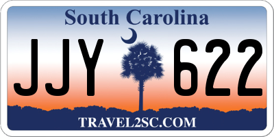 SC license plate JJY622