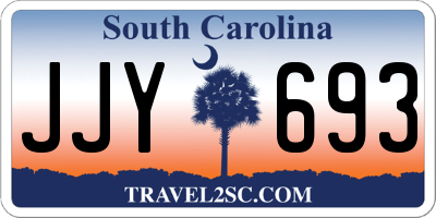 SC license plate JJY693