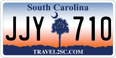 SC license plate JJY710