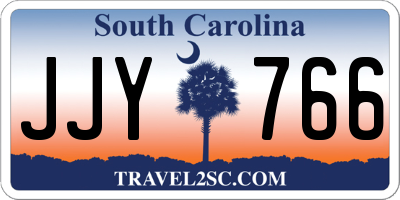 SC license plate JJY766