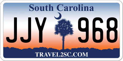 SC license plate JJY968
