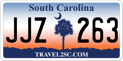 SC license plate JJZ263