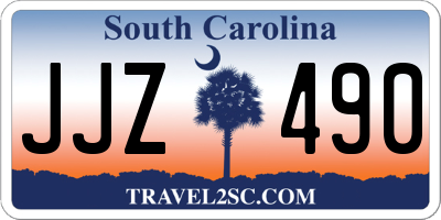SC license plate JJZ490