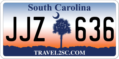 SC license plate JJZ636